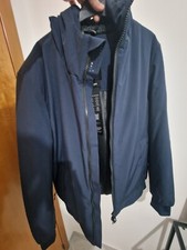 Giubbotto blu Refrigue con cappuccio uomo usato 1 volta