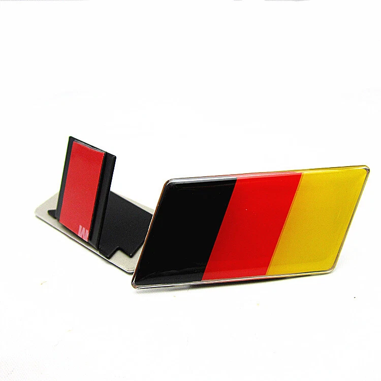 1x Germany Flag Car Resin Front Grille Grill Emblem Badge Sticker For Volkswagen - Image 4 of 4