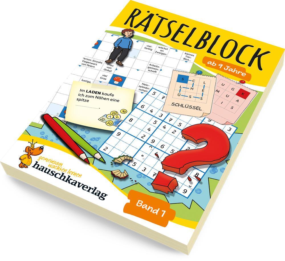 Thumbnail - Rätselblock Ab 9 Jahre, Band 1, A5-block | Agnes Spiecker | 2021 |