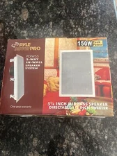 Pyle 5.25in Two-Way In-Wall Speaker System PDIW55