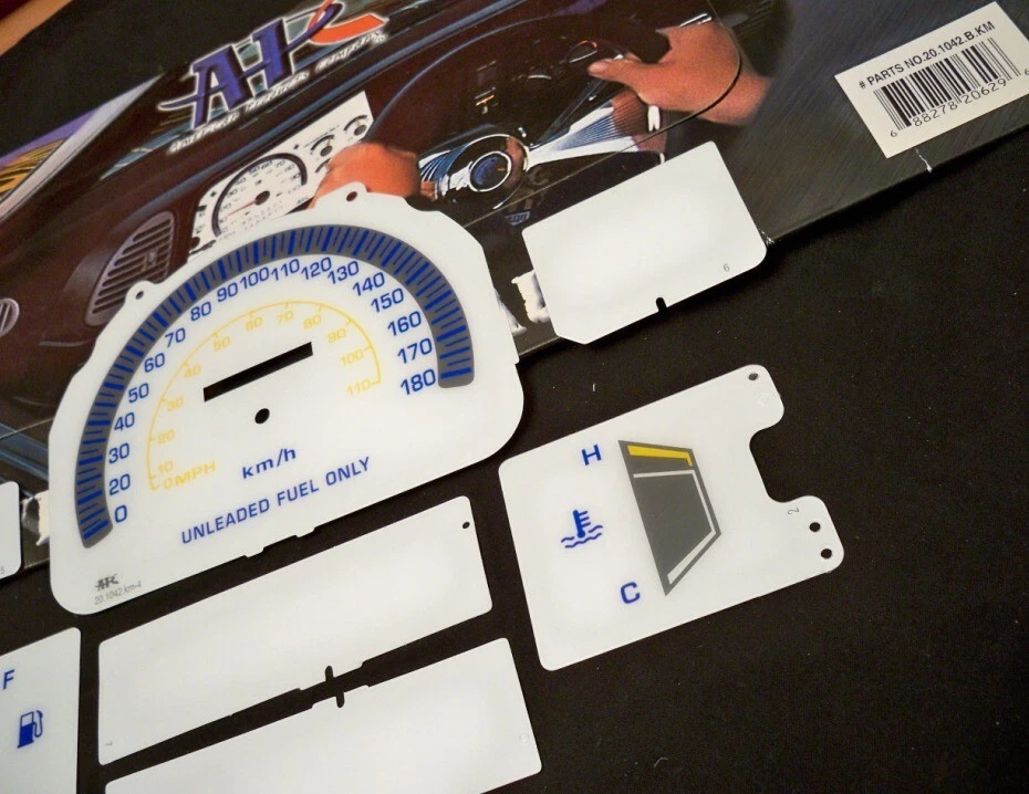 Se adapta a 84-88 Toyota 4Runner KPH kilómetros racimo cara blanca brillo medidores Foto 2 de 4