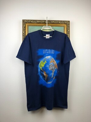 Vintage Gotthard Band Tee Shirt Rare Hype Over Print Tour Mens Size L