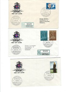 ICELAND-SELECTION- FDC-COVERS-21 ITEMS-F-CACHETS-LOT #1