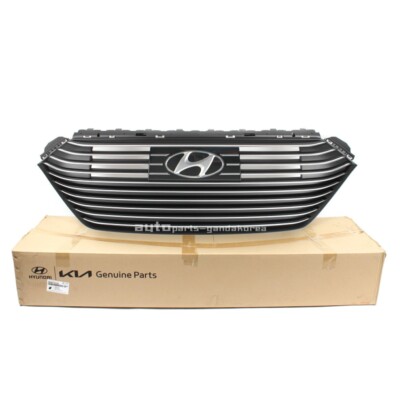 Genuine Front Bumper Upper Grille With Auto Brake For Hyundai Ioniq Hybrid 17-19