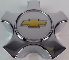 OEM GM Chevy Bowtie Center Hub Wheel Cap Cover 5 Spoke Chrome Wheel Rim 15 1/2"