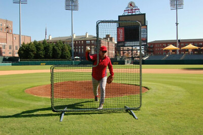 Jones-Sports 6' x 6' L-Screen Professional Baseball Safety Frame & #42 60Ply Net