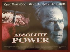 Absolute Power - Orginal Mini Cinema Movie Poster - 1997 - Clint Eastwood