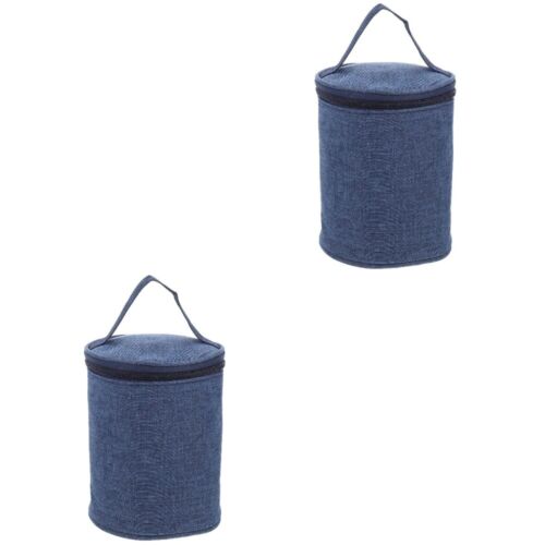  2 pièces sacs isolants pour tasses à soupe accessoires de camping sceau - Photo 1/12