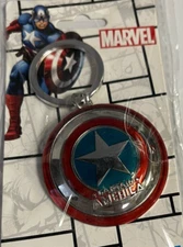 Monogram International-MARVEL Captain America's Shield Metal Keyring MINT