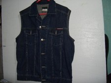 Vintage Jordache Jeans Co Dark Wash Denim Vest Mens Sz medium