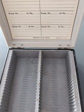 ZEPHYR DUOFILE SLIDE FILE Storage USA Organizer CASE Holds 100 2X2" 35mm Slides