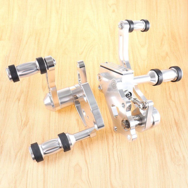 Silver Forward Control Foot Peg Kits For Harley Fatboy Softail 0017