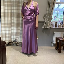 fashion-new-york-paris pink ball gown dress with shawl in generous size 8