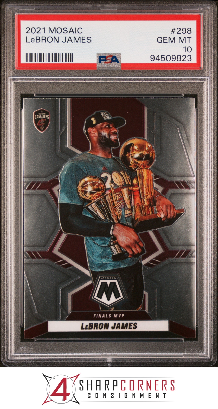 LeBron James 2021 Mosaic #298 Finals MVPs Price Guide - Sports 