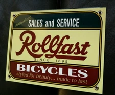 Rollfast bicycle bicycles nostalgia sign
