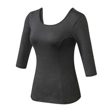 Women Fitness Dance Yoga Training Tops Quick-drying Beauty Back Mid Long Sleeve