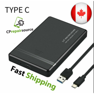 USB-C 3.1 SATA 2.5'' Inch Hard Drive External Enclosure HDD Mobile Disk Box Case