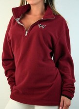 Victoria's Secret PINK Half Zip Sweatshirt Mockneck Fleece Winter Pullover NWT