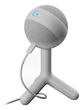 Logitech Microfono a Condensatore Gaming LightSync Bianco 988 000558 G Yeti Orb
