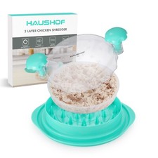 HAUSHOF Chicken Shredder Tool Twist, Large 3 Layer Visible Anti-Slip, BPA Free