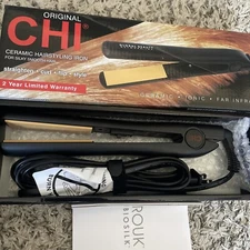 CHI 176041 1 inch Ceramic Hair Iron Straightener - Black