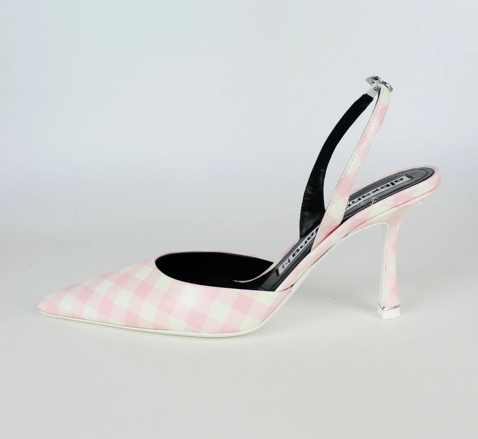 NUOVE décolleté in pelle con logo Alexander Wang impreziosite rosa EUR 38 MSRP $ 850