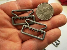  New Silver Metal 1 inch Vest /Waistcoat Buckle / Adjustable Slider w/Teeth  MB8