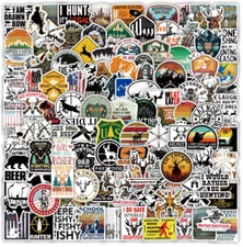 10 Hunting Stickers Bow Gun Crossbow Hunt Deer Birds Game Outdoors Vinyl Decals
