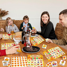 24 Players Thanksgiving Bingo Game Cards Thanksgiving for Kids