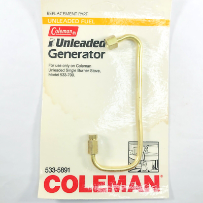 NOS Coleman Unleaded Generator 533-5891 for 533-700 Single Burner
