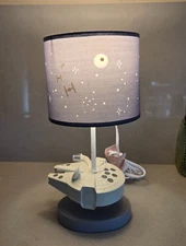 Lambs & Ivy Star Wars Signature Millennium Falcon Lamp with Shade & Bulb