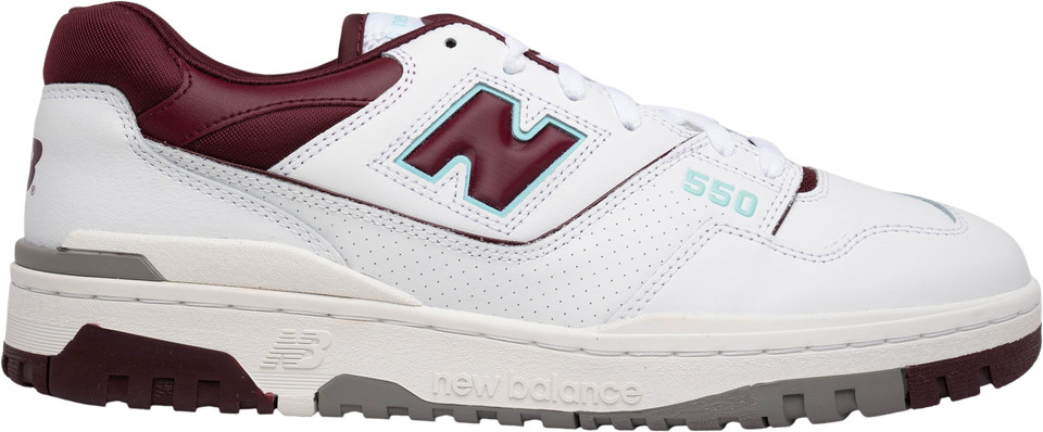 New Balance 550 Burgundy Turquoise