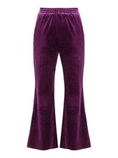 Sweet Miss Pantaloni a zampa da donna in velluto