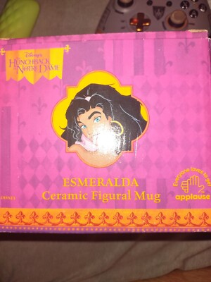 Disney The Hunchback of Notre Dame Esmeralda Ceramic Figural Mug Applause NEW!