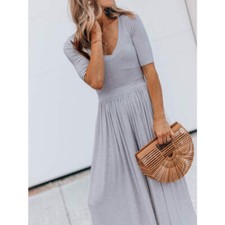 Scoop Neck Short Sleeve Jumpsuit