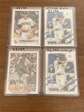 2021 Topps Baseball Vintage Stock Stamp 4 Card Set MLB #d /99 SP Nippon 21-24