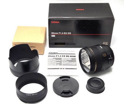 Sigma 85mm f/1.4 EX DG HSM Portrait Lens for Nikon F AF Near Mint from Japan