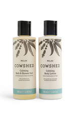 Image of Cowshed Calming Relax Bath & Shower Gel & Body Lotion 2 x 100ml - Brand New