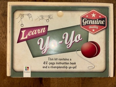 HINKLER LEARN YO-YO Genuine Championship Quality Yo Yo Learning Kit Wooden Box