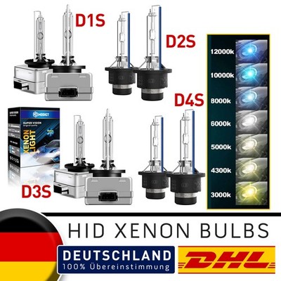 2x D1S D1R D2S D2R D3S D3R 6000K 8000K 10000K 12000K 35W Xenon Brenner E-Prüfz