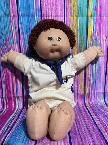 Vintage Cabbage Patch 1984 White Boy Doll w Sailor Outfit, Rare