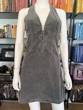 Urban Outfitters Edgy Gray Safety Pin Backless Dress