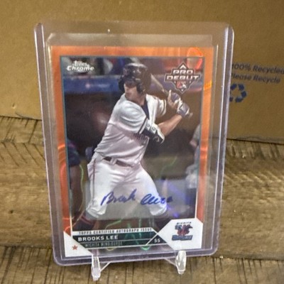 2023 Topps Pro Debut Brooks Lee Orange Auto /25 PDC-101 Wichita Wind Surge