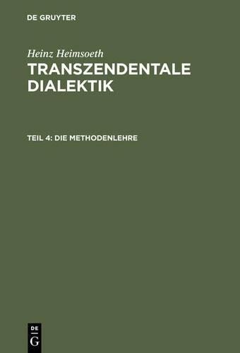Heinz Heimsoeth Die Methodenlehre (Hardback)Another great item from Rarewaves USA | Free delivery!