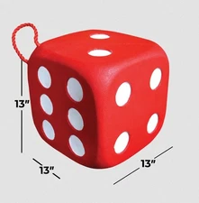 Morrell High Roller Foam Target 6-Sided 21 Bullseyes 13" x 13" x 13"