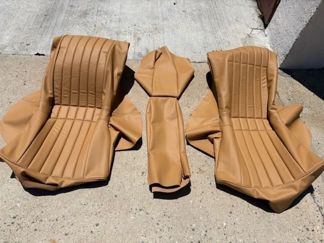 BMW E9 3.0CS 2800CS KIT DE ASSENTO ESTOFADO TRASEIRO DIANTEIRO CONJUNTO 100% COURO SELIM NOVO - Imagem 4 de 4