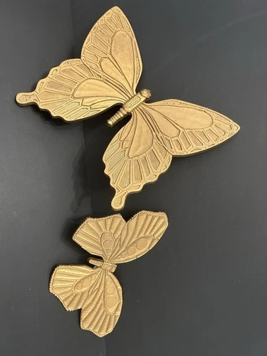 Pair Of Mid-Century Syroco Butterfly Wall Decor
