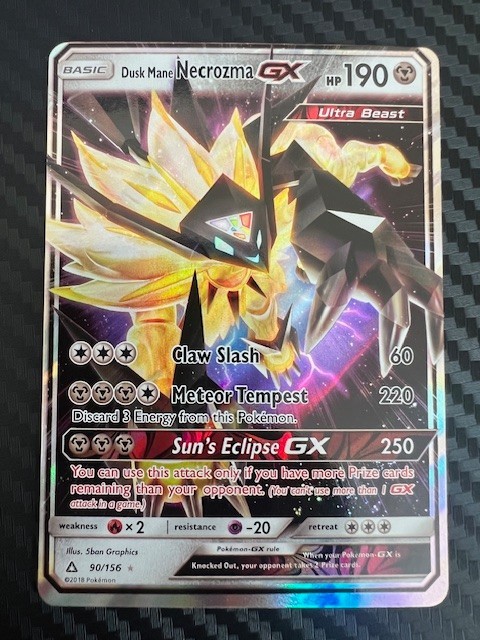 Pokemon TCG Dusk Mane Necrozma GX 90/156 Ultra Rare Ultra Prism VLP