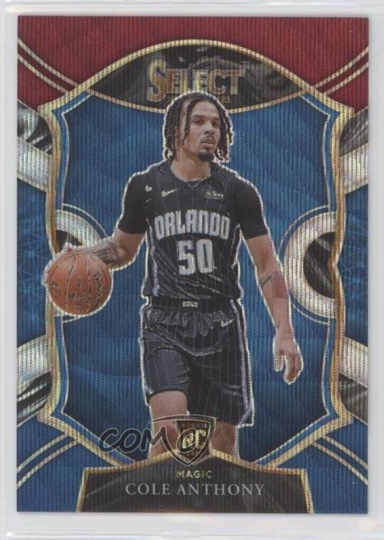 2020-21 Panini Select Concourse Tri-Color Prizm Cole Anthony #75 11s9