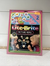 Vintage 1986 Lite  Brite Picture Refills My Favorite Things Series 2